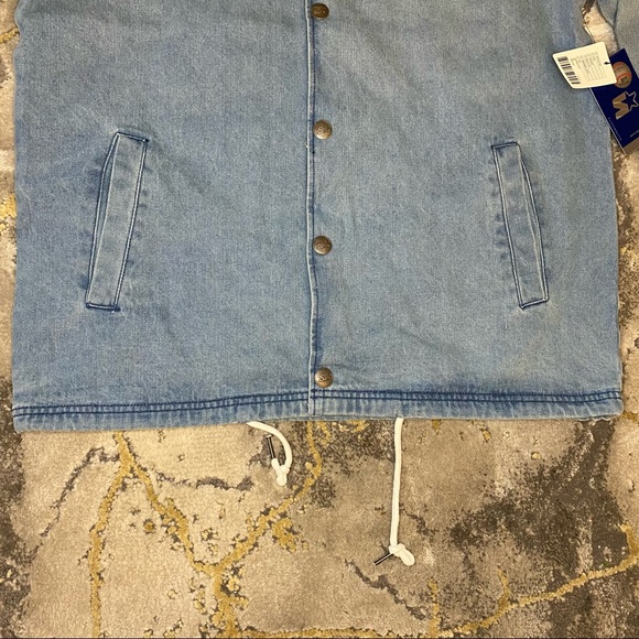 Starter San Francisco Giants Denim Button Jacket - Picture 5 of 8